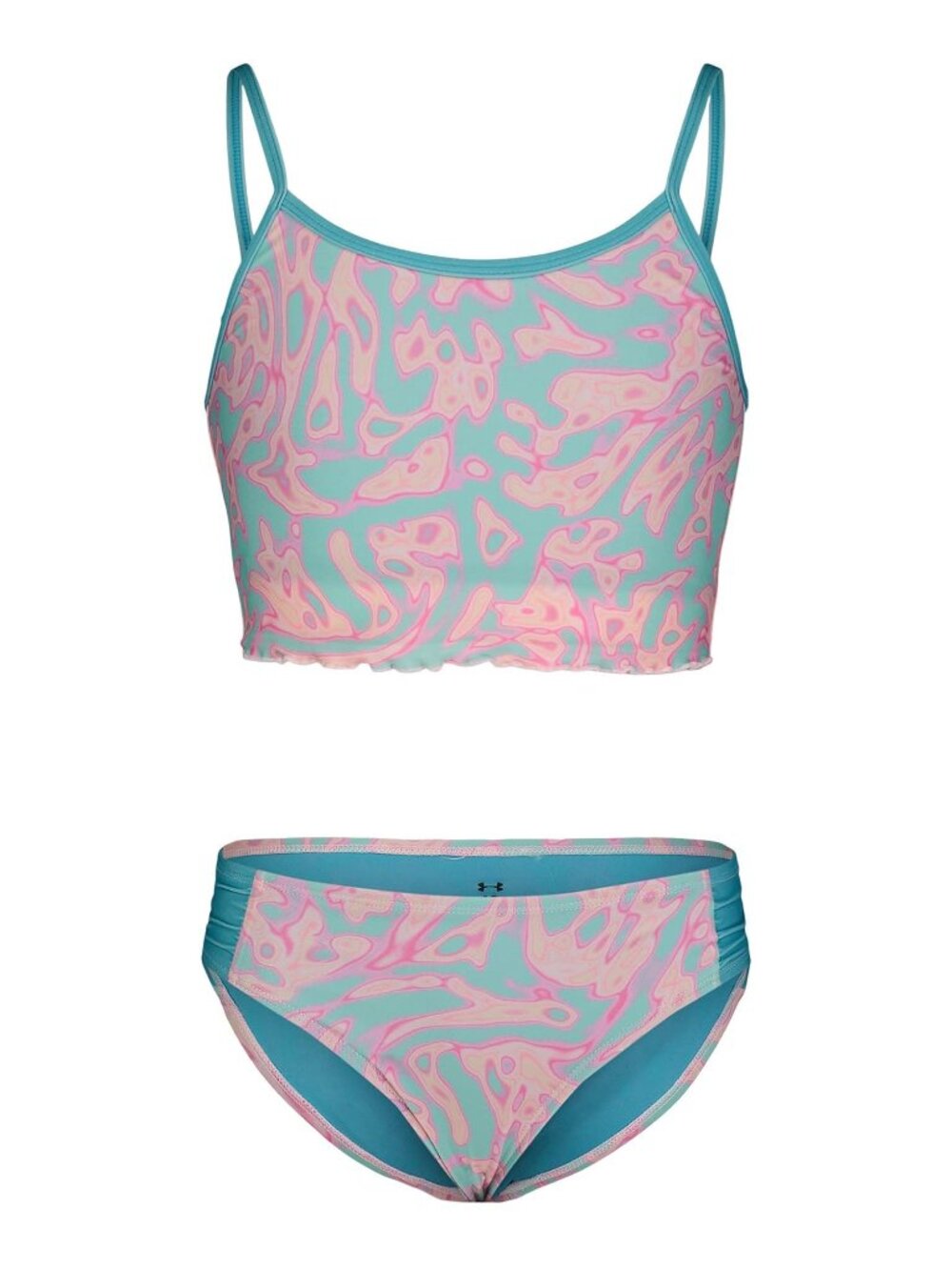 Under Armour Girls' Two Piece Bikini Swimsuit, UPF 50+ Sun Protection 10Y